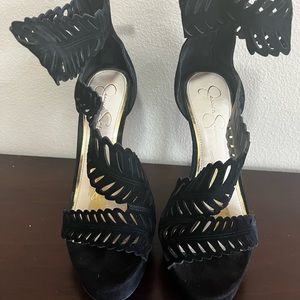 Jessica Simpson Black Azure Heels Size 7